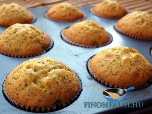 Mákos-marcipános muffin recept